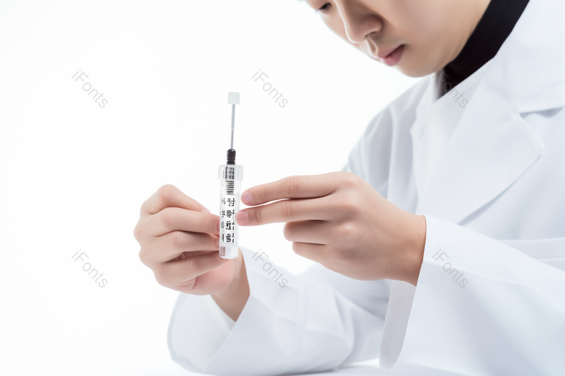 手持医学小瓶和注射器准备注射的医学教授,高清,摄影图,摄影图片,图片大全,摄影图免费下载